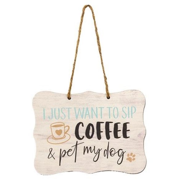 Other - NWT  Wooden Dog Sign